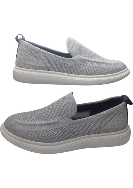 Polo Açık Gri-Açık Gri Erkek Fileli Modern Tasarım Yazlık Ayakkabı BRNN85421