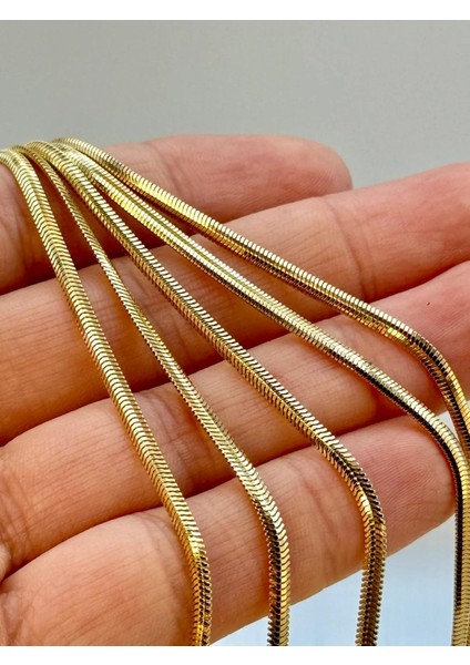 14 Ayar Altın Italyan Balık Sırtı Zincir Kolye 2,5 mm Kalınlık fiyatları