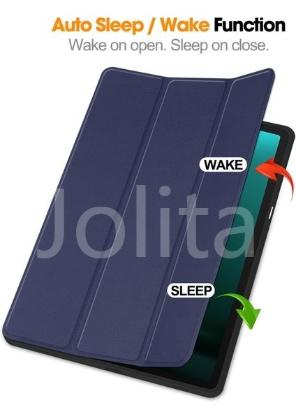 Samsung Galaxy Tab S9 Fe Plus Folio Kılıf Çok Açılı Standlı Ince Hafif Koruyucu Kapak (Yurt Dışından) fiyatları