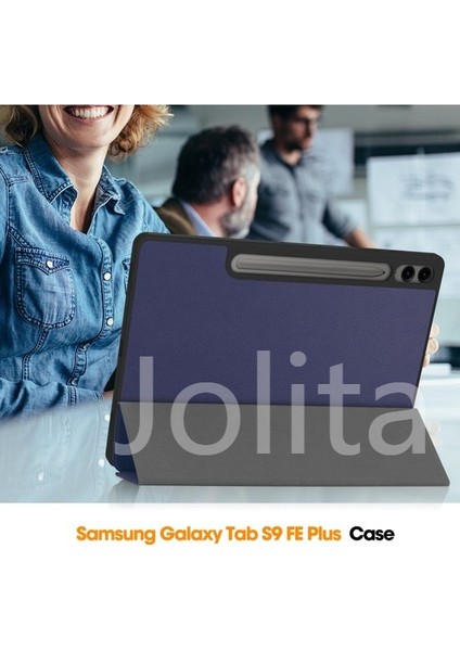 Samsung Galaxy Tab S9 Fe Plus Folio Kılıf Çok Açılı Standlı Ince Hafif Koruyucu Kapak (Yurt Dışından) fırsatları
