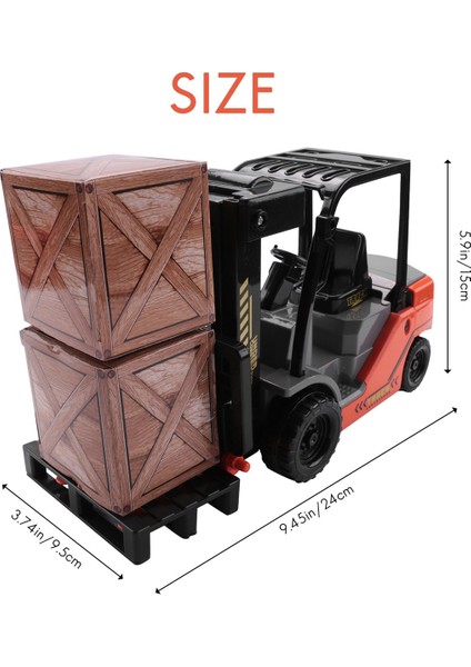 1:22 Ölçekli Lnertial Forklift Sürtünme Forklift Palet Kargo Depo Kamyon Araç Modeli Oyuncak Forklift Çocuklar Için (Yurt Dışından)