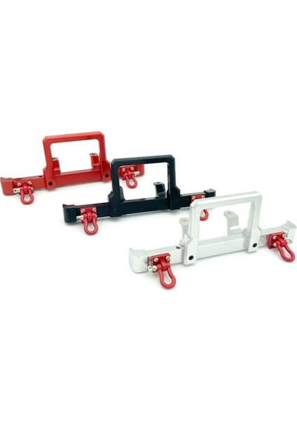 Metal Ön Tampon Çekme Kancası ile Mn D90 D91 D96 Mn-90 MN99S 1/12 Rc Araba Yükseltme Parçaları Aksesuarları, Siyah (Yurt Dışından)