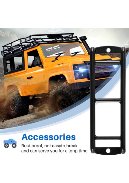 Rc Araba Metal Mini Merdiven Merdiven Aksesuarları Trx4 -4 Vücut SCX10 90046 90047 D90 1/10 Rc Paletli (Yurt Dışından)