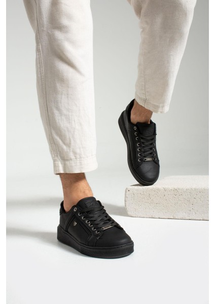 333 Siyah Renk Siyah Tabanlı Erkek Günlük Ayakkabı modelleri