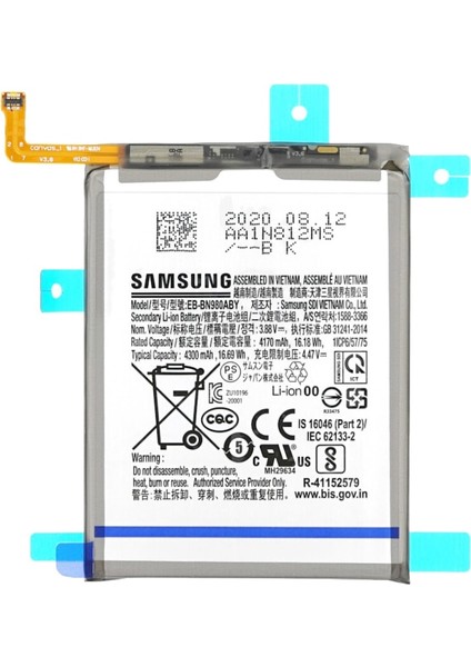 Samsung Note 20 5g Pil Batarya EB-BN980ABY