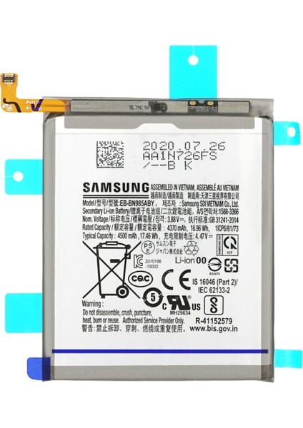 Samsung Note 20 Ultra Pil Batarya EB-BN985ABY