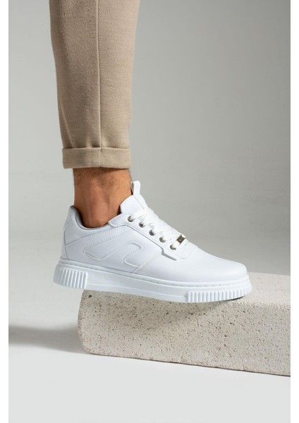 345 Beyaz Renk Beyaz Tabanlı Erkek Günlük Ayakkabı fiyatları