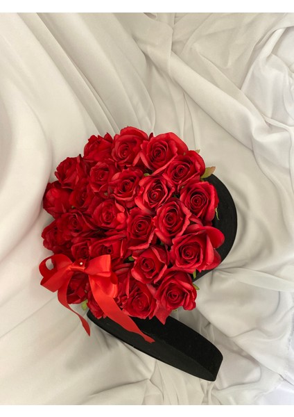 Sevgiliye hediye Kadife Kutuda Gül sevgililer Günü isteme Çiçeği yapay Çiçek kırmızı Gül fırsatları
