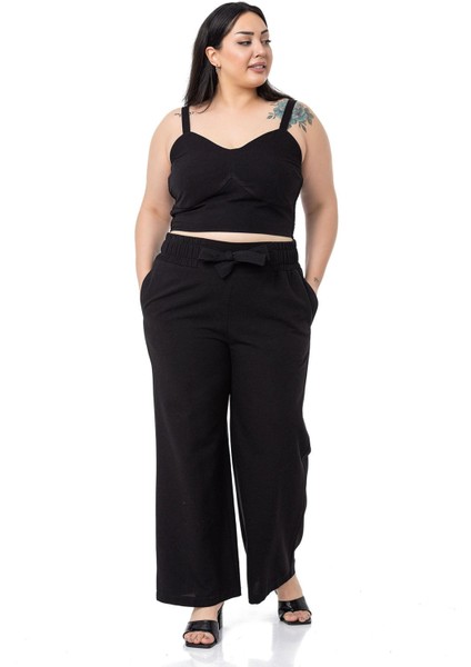 Büyük Beden Büstiyer Pantolon Siyah Ikili Takım fiyatları