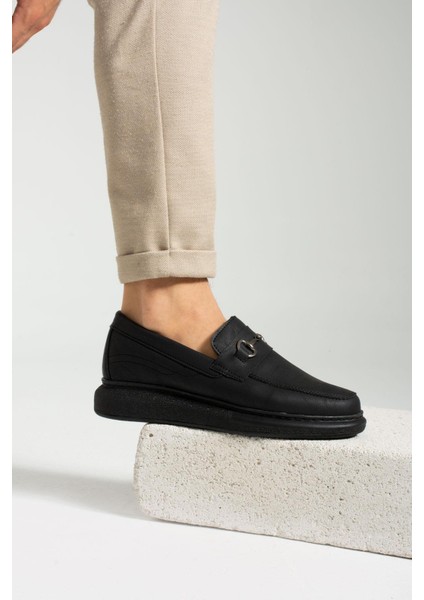 347 Siyah Renk Siyah Tabanlı Erkek Günlük Ayakkabı modelleri