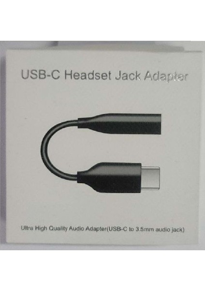 Usb-C Headset Jack Adapter Usb-C To 3,5mm Audio Jack