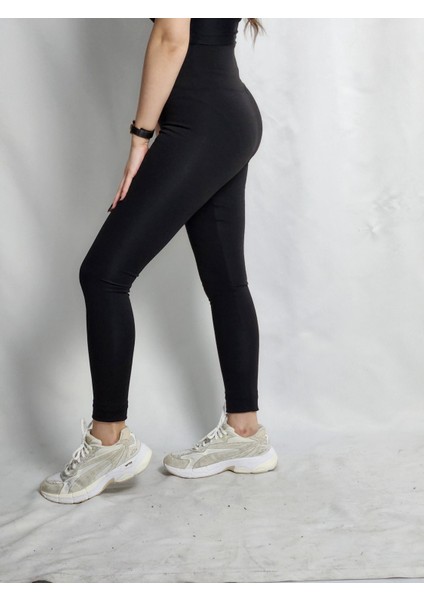 Dalgıç Korsaj Siyah Tayt