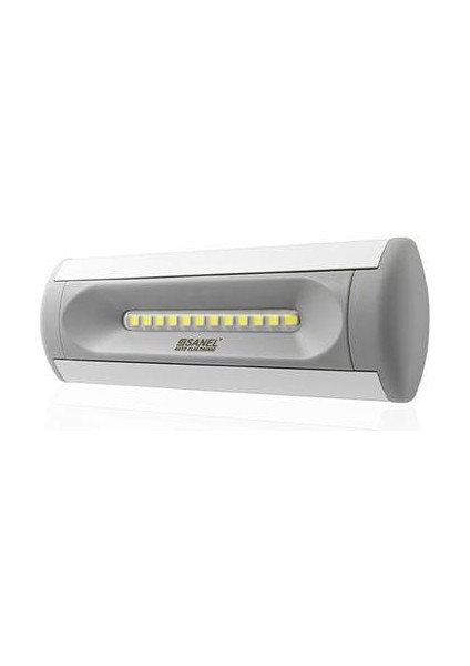 Ledlı Cevre Aydınlatma Beyaz Govde 12V-24V 24 Ledli 12W Acılı Dıs Aydınlatma E Onay Su Gecırmez