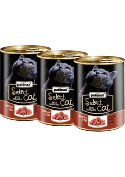 Sığır Etli Yetişkin Kedi Konserve 400GRX3