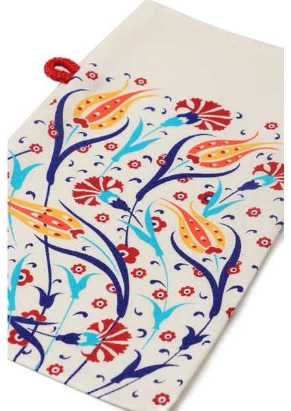 Sarı Kırmızı Lale Desen Kese modelleri