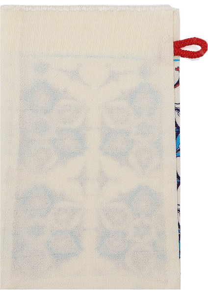 Turkuaz Kırmızı Baskılı Anadolu Desen Kese fiyatları