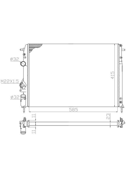 Renault Motor Radyatörü Megane I Scenıc K4M K7M