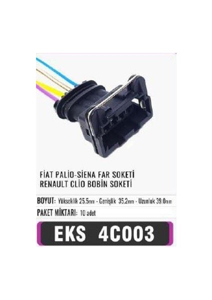 Fıat Palıo Sıena Far Soketı Renault Clıo Bobın Soketı
