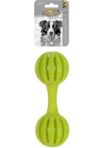 Köpekler için Kauçuk Dumbell Zilli Oyuncak