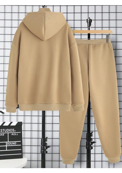 Erkek Bej Baskılı Sweatshirt Sweatshirt Eşofman Takımı 3s Sold Separately fiyatları