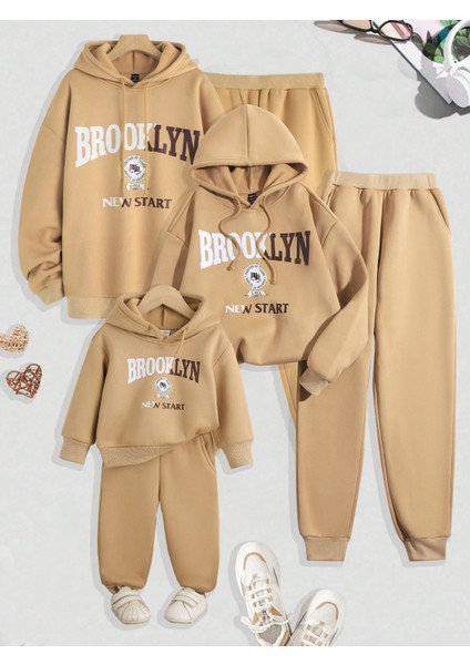 Erkek Bej Baskılı Sweatshirt Sweatshirt Eşofman Takımı 3s Sold Separately modelleri