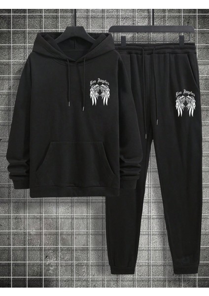 Erkek Siyah Baskılı Takımı indirimleri