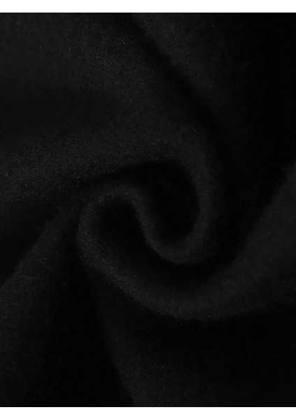 Erkek Siyah Baskılı Sweatshirt Sweatshirt Jogger Eşofman Outfits Kalın modelleri