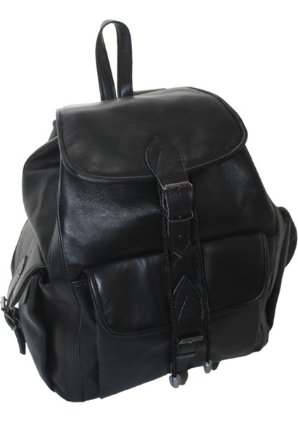 Hakiki Deri Siyah Kadın Sırt Omuz Çantası 3cep ÇNTKLSSYH3CEP002 modelleri