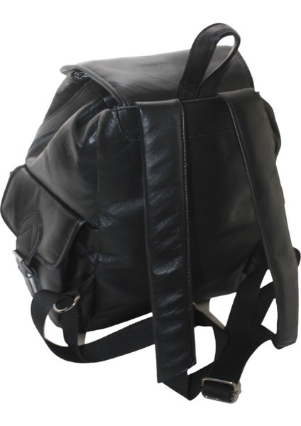 Hakiki Deri Siyah Kadın Sırt Omuz Çantası 3cep ÇNTKLSSYH3CEP002 fırsatları