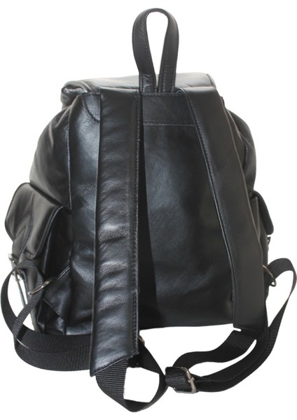 Hakiki Deri Siyah Kadın Sırt Omuz Çantası 3cep ÇNTKLSSYH3CEP002 indirimleri