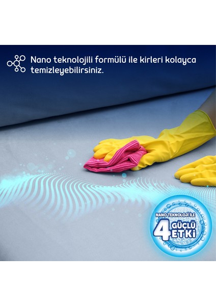 Nano Teknoloji ile Makine Halı ve Koltuk Şampuanı 1000ml x 2 Adet