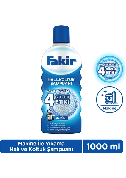 Nano Teknoloji ile Makine Halı ve Koltuk Şampuanı 1000ml