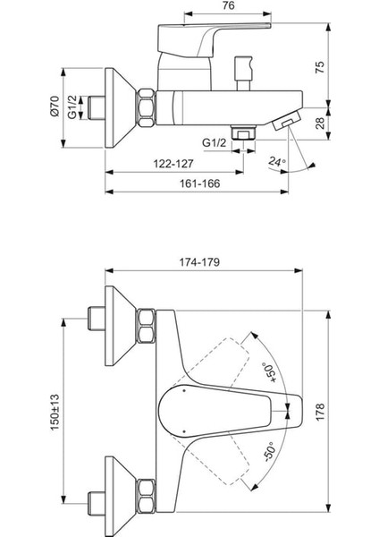 BC229AA Esla Banyo Bataryası