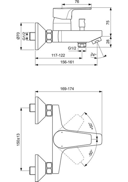 BC692AA Cerafine D Banyo Bataryası