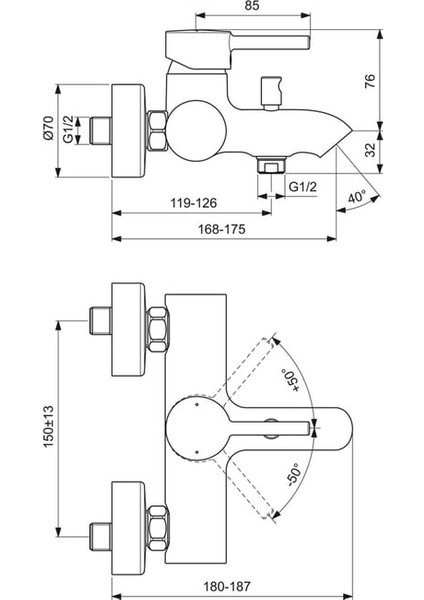 BC199AA Ceraline Banyo Bataryası