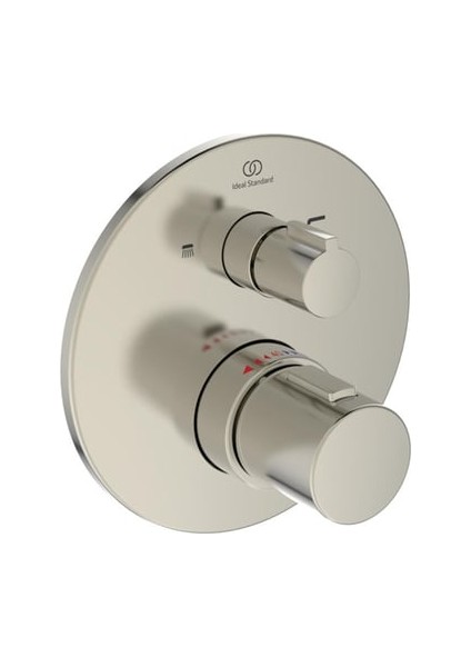 A5814GN Ceratherm Т100 Termostatik Ankastre Banyo Bataryası Gümüş Fırtına