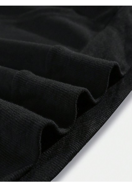 Erkek Siyah Goth Eye Baskılı Sweatshirt Sweatshirt Jogger Eşofman modelleri