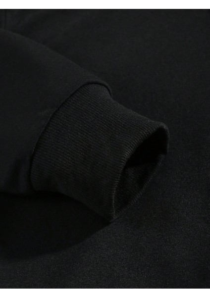 Erkek Siyah Goth Eye Baskılı Sweatshirt Sweatshirt Jogger Eşofman fırsatları