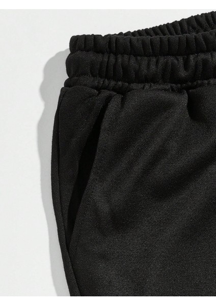 Erkek Siyah Goth Eye Baskılı Sweatshirt Sweatshirt Jogger Eşofman indirimleri