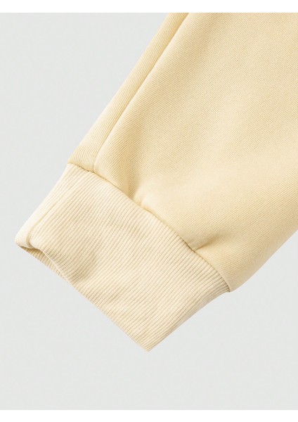 Erkek Bej Plus Baskılı Long Uzun Kollu Sweatshirt Jogger Eşofman indirimleri