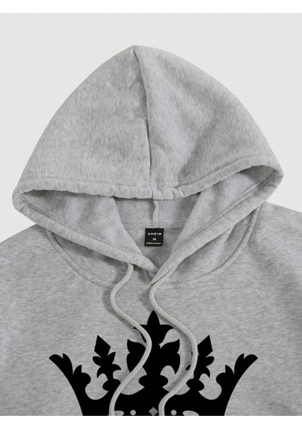 Erkek Siyah Crown Baskılı Eşofman Takımı modelleri