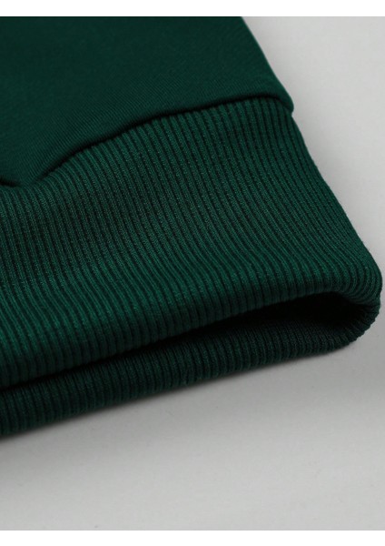 Erkek Yeşil Baskılı Eşofman Takımı Günlük Suit modelleri