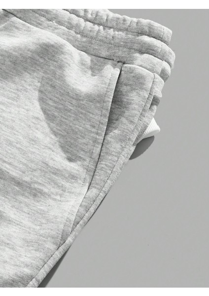 Erkek Çok Renkli Plus Baskılı Sweatshirt Sweatshirt Eşofman Takımı Örme Kumaş Günlük Takımı fırsatları