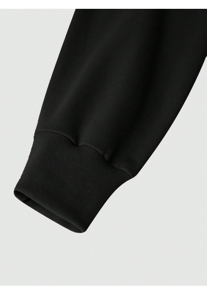 Erkek Siyah Pigeon Baskılı Sweatshirt Sweatshirt Eşofman indirimleri