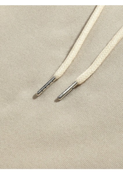 Erkek Bej Anime Flower Baskılı Kalın Eşofman Takımı Eşofman Takımı indirimleri