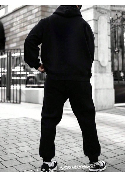 Erkek Siyah Model Sweatshirt Sweatshirt Sports Eşofman fiyatları