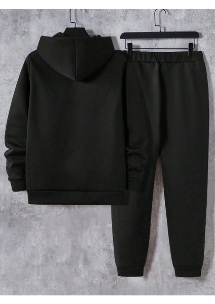 Erkek Siyah Model Sweatshirt Sweatshirt Sports Eşofman fırsatları