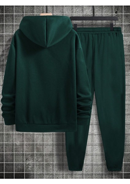 Erkek Yeşil Plus Baskılı Eşofman Takımı fiyatları