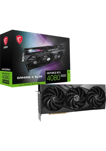 VGA GEFORCE RTX 4080 SUPER 16G GAMING X SLIM RTX4080S 16GB GDDR6X 256B DX12 PCIE 4.0 X16 (3XDP 1XHDMI)