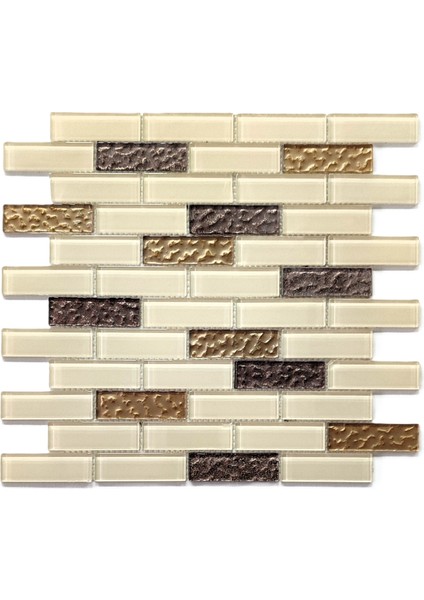 Mutfak Tezgah Arası ve Iç Dekorasyon Için Kristal Cam Mozaik. Cam Ölçüsü: 23X73 Mm. File Ölçüsü: 30X30 cm. ( 1 Kutu = 1 m2 Fiyatıdır ) fırsatları